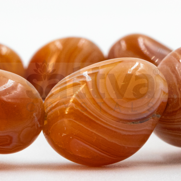 Red Lace Agate Tumble-Cut Bracelet - Image 3