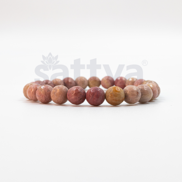 Rhodonite appx.-8mm D-Cut Bracelet - Image 2