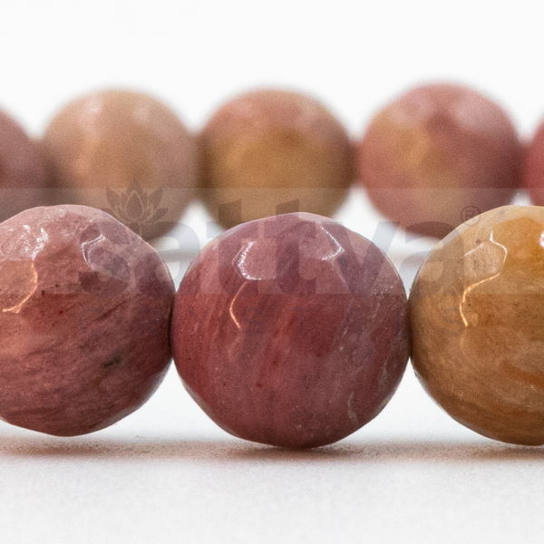 Rhodonite appx.-8mm D-Cut Bracelet - Image 3