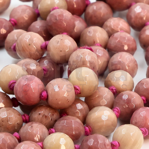 Rhodonite Diamond-Cut appx.8mm MALA - Image 3
