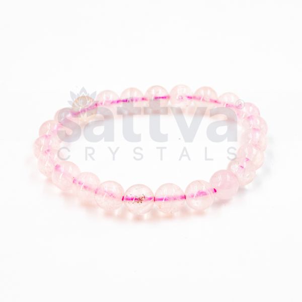 Rose Quartz appx.-8mm PLAIN Bracelet