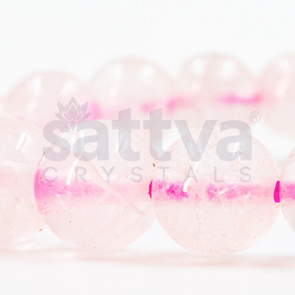 Rose Quartz appx.-8mm PLAIN Bracelet - Image 3