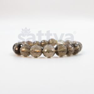 Smoky Quartz appx.-10mm D-Cut Bracelet