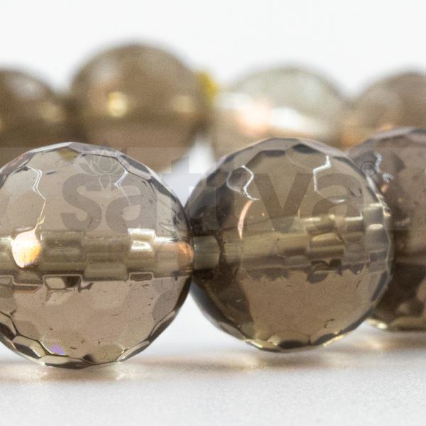 Smoky Quartz appx.-10mm D-Cut Bracelet - Image 3
