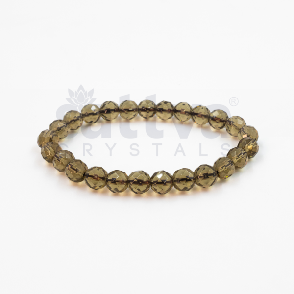 Smoky(H) appx.-8mm D-Cut Bracelet