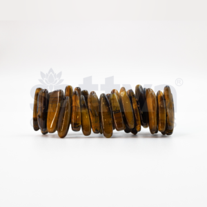Tiger’s Eye–Hawaiian-Chip-Cut Band Bracelet