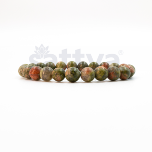 Unakite appx.-8mm PLAIN Bracelet