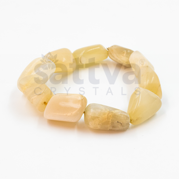Yellow Calcite Tumble-Cut Bracelet