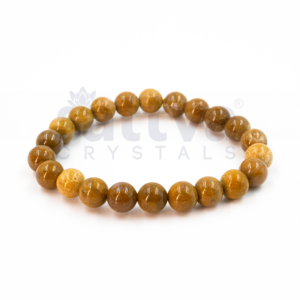 Yellow Jasper appx.-8mm PLAIN Bracelet